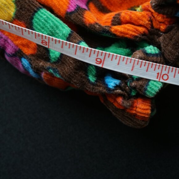 Rugged Bear Y2K Corduroy Floral Print Fall Romper Brown Orange Baby Sz 24 months - Picture 8 of 8